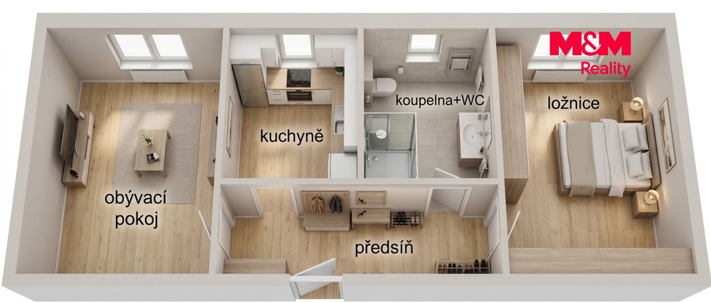 Prodej, Byt 2+1, 44 m², Šumperk, Vrchlického, Šumperk – náhled fotky 3