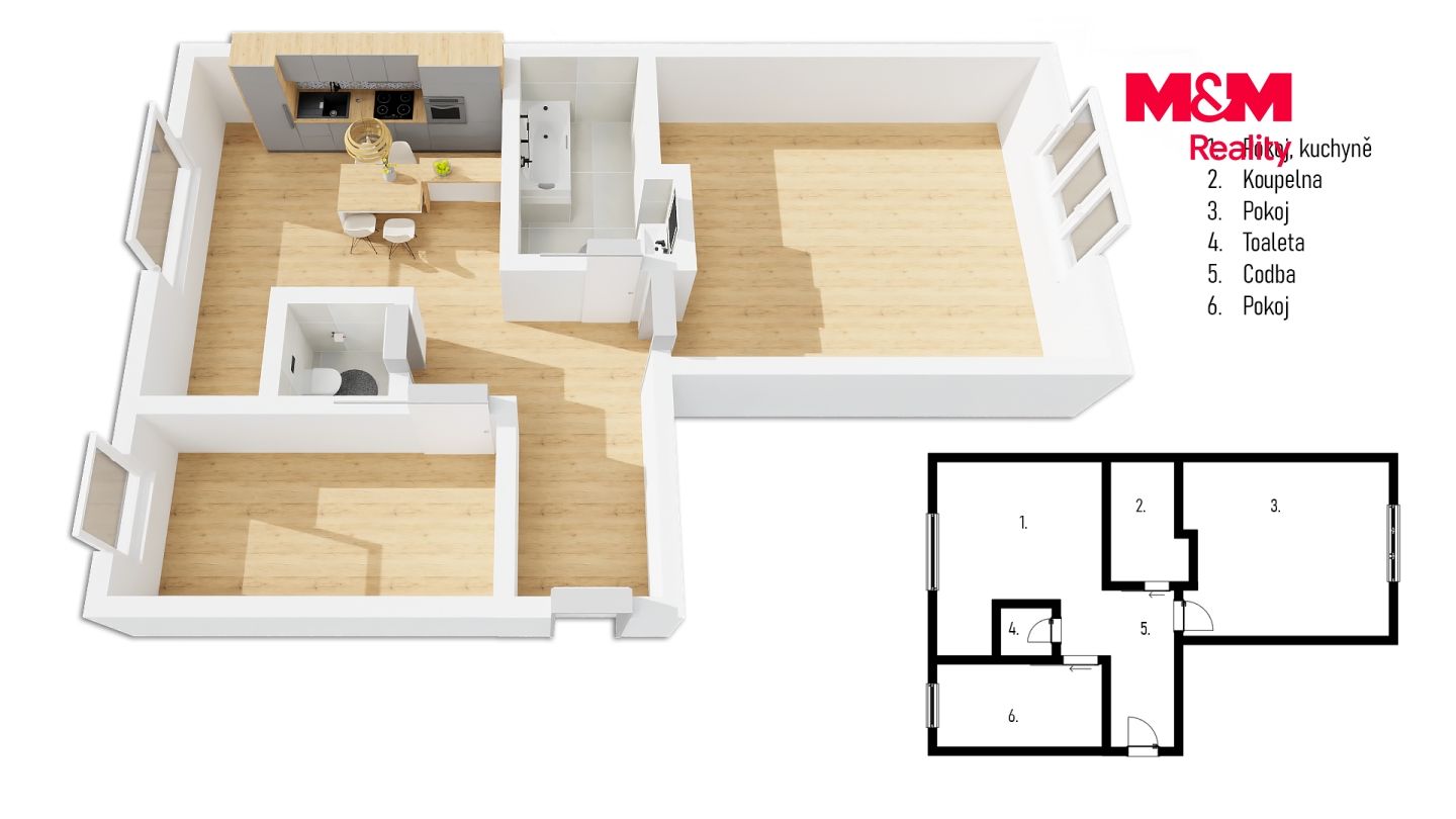 Prodej, Byt 2+1, 66 m², Trutnov, Komenského, Trutnov – náhled fotky 20