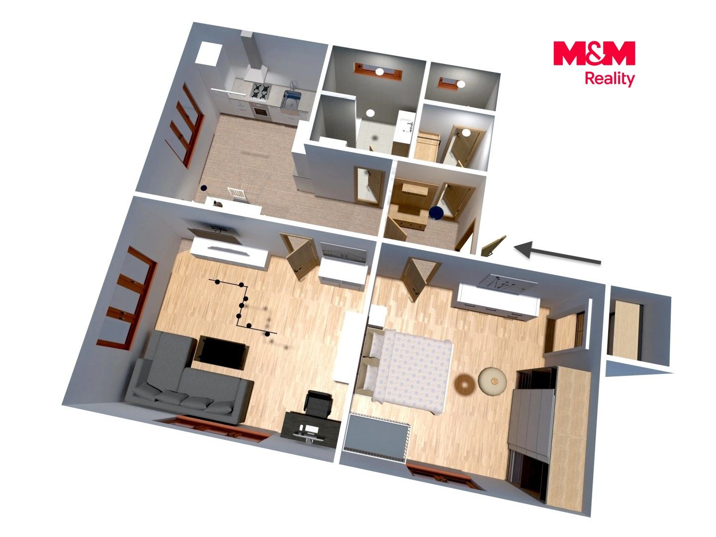 Prodej, Byt 2+1, 61 m², Rožďalovice, Náměstí, Rožďalovice – náhled fotky 8