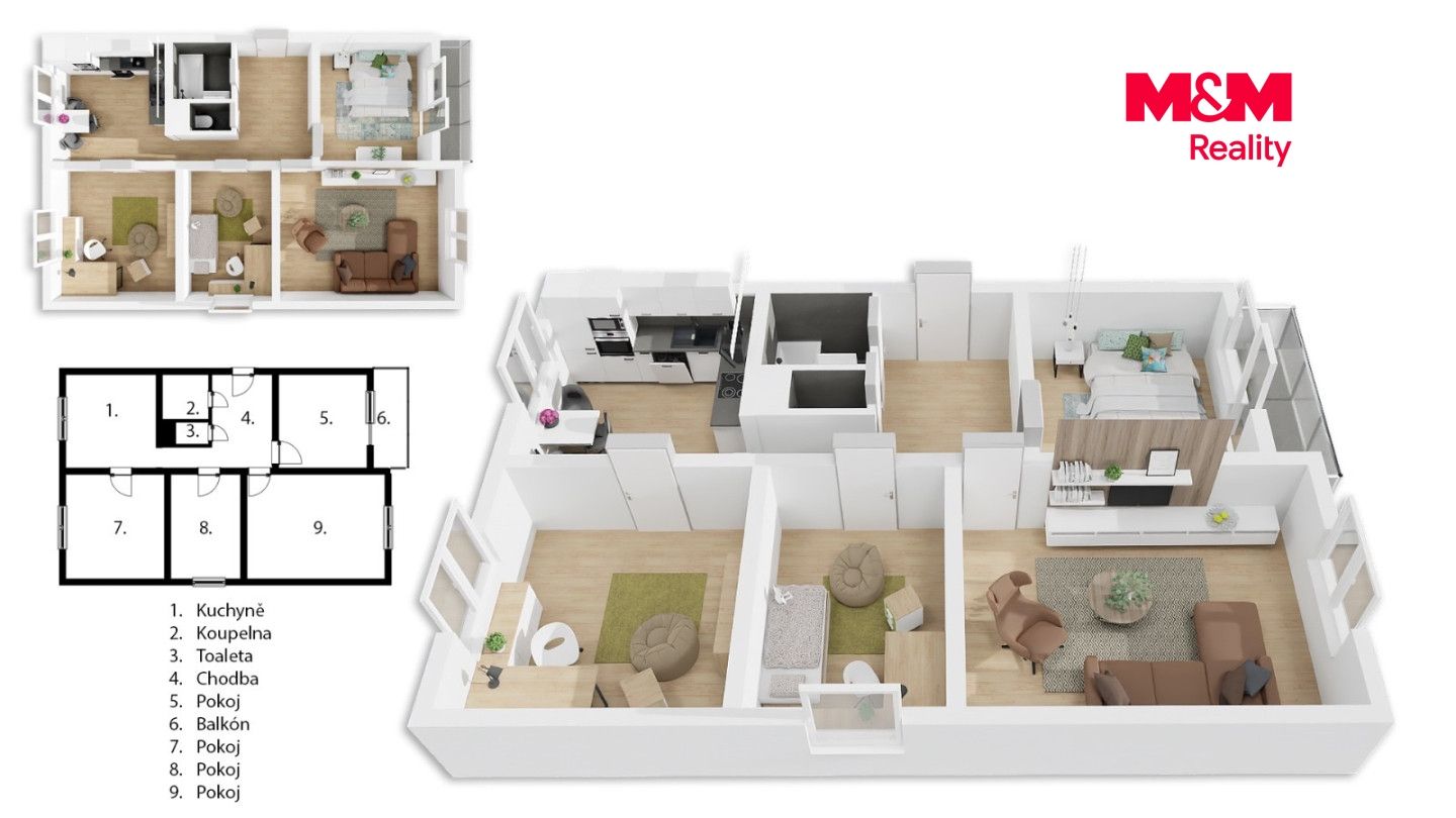 Prodej, Byt 4+1, 75 m², Slaný, Cyrila Boudy, Slaný – náhled fotky 11
