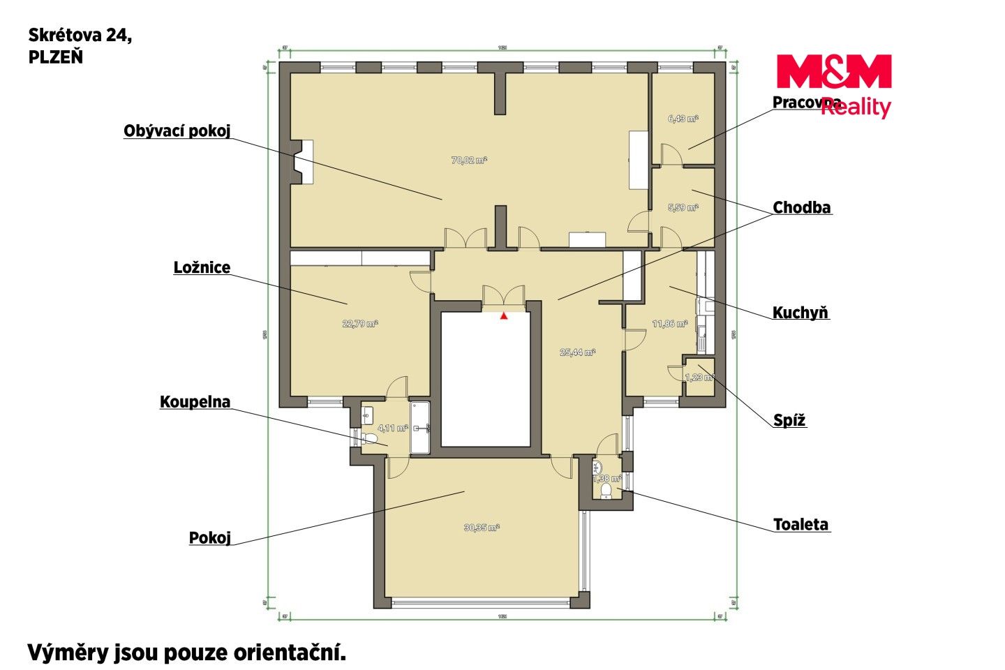 Prodej, Byt 3+1, 179 m², Plzeň, Skrétova, Plzeň – náhled fotky 3