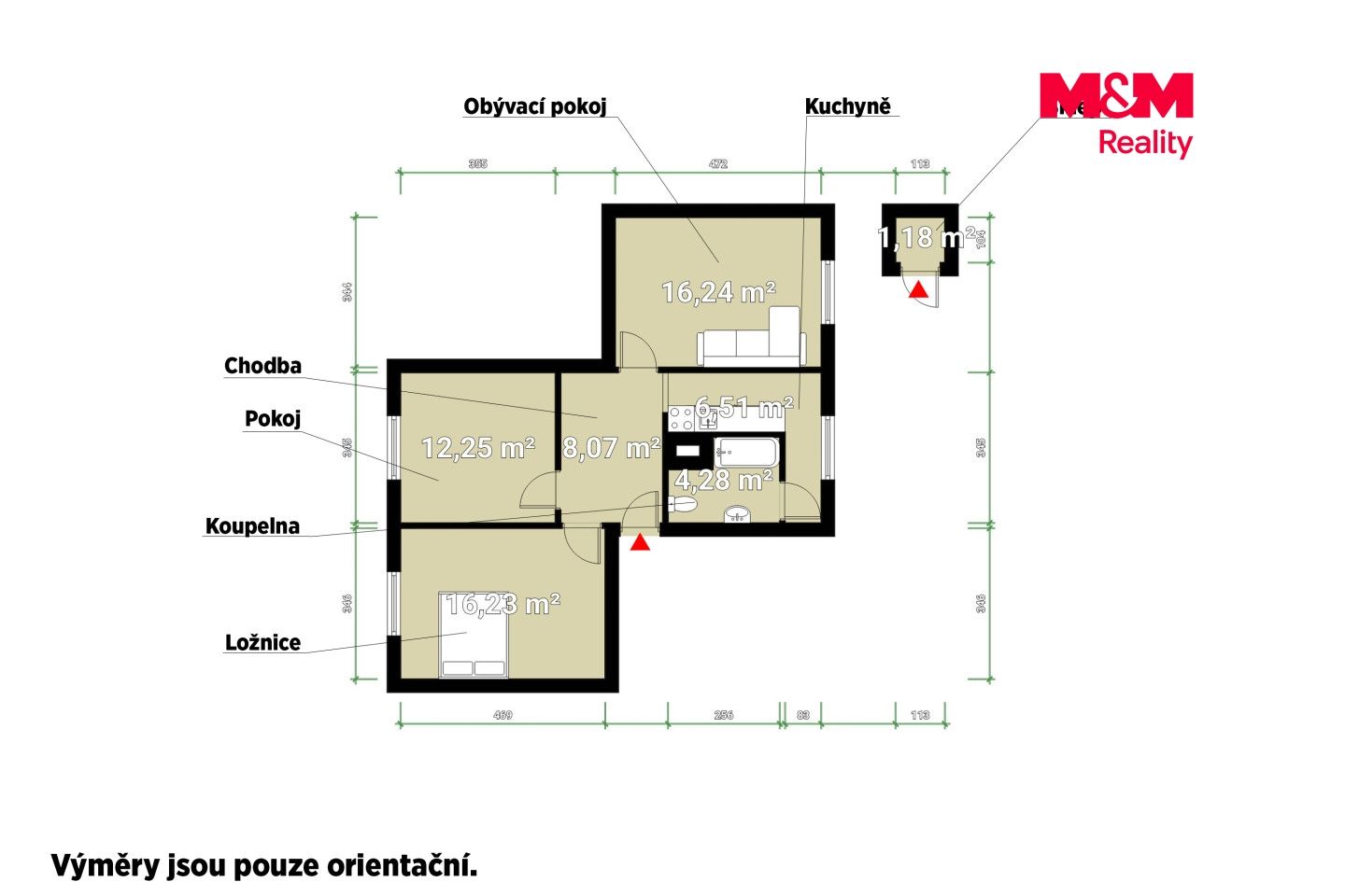 Prodej, Byt 3+1, 65 m², Sokolov, Marie Majerové, Sokolov – náhled fotky 15