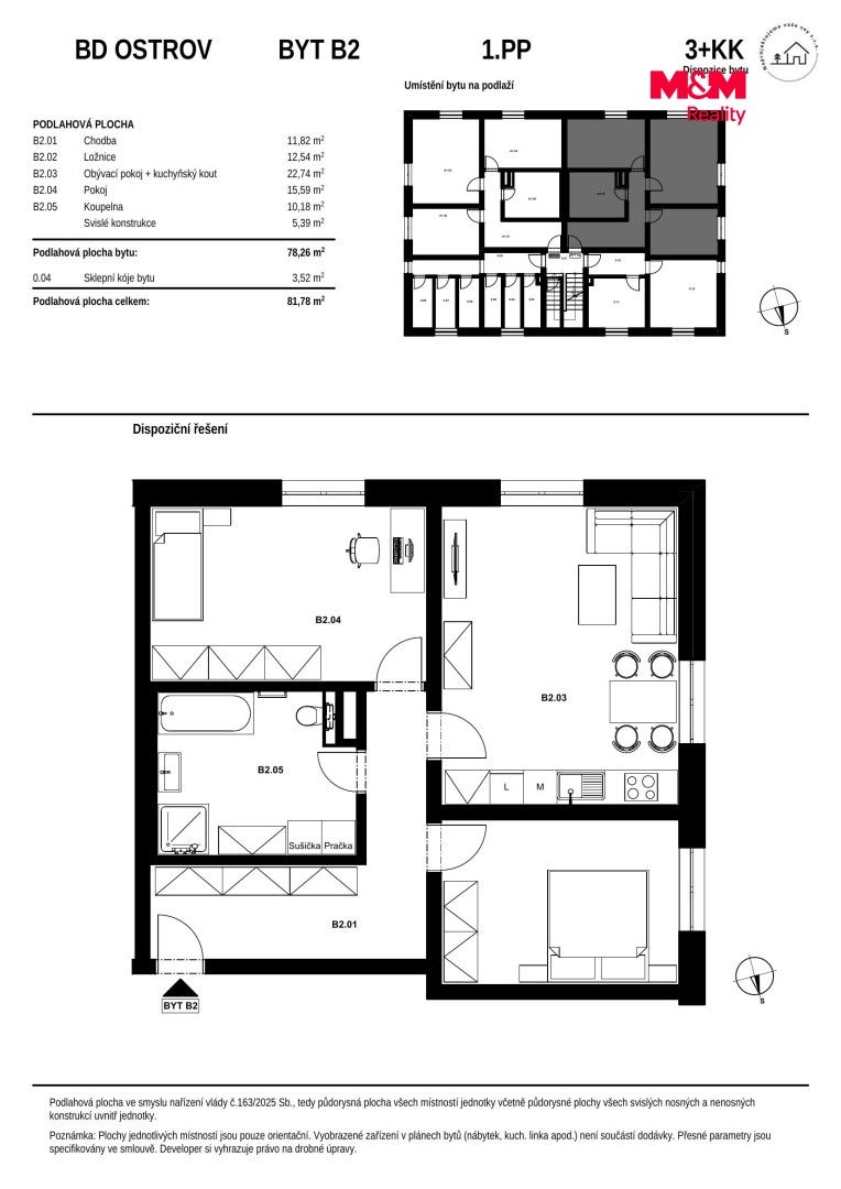 Prodej, Byt 3+kk, 82 m², Ostrov, Hlavní třída, Ostrov – náhled fotky 5