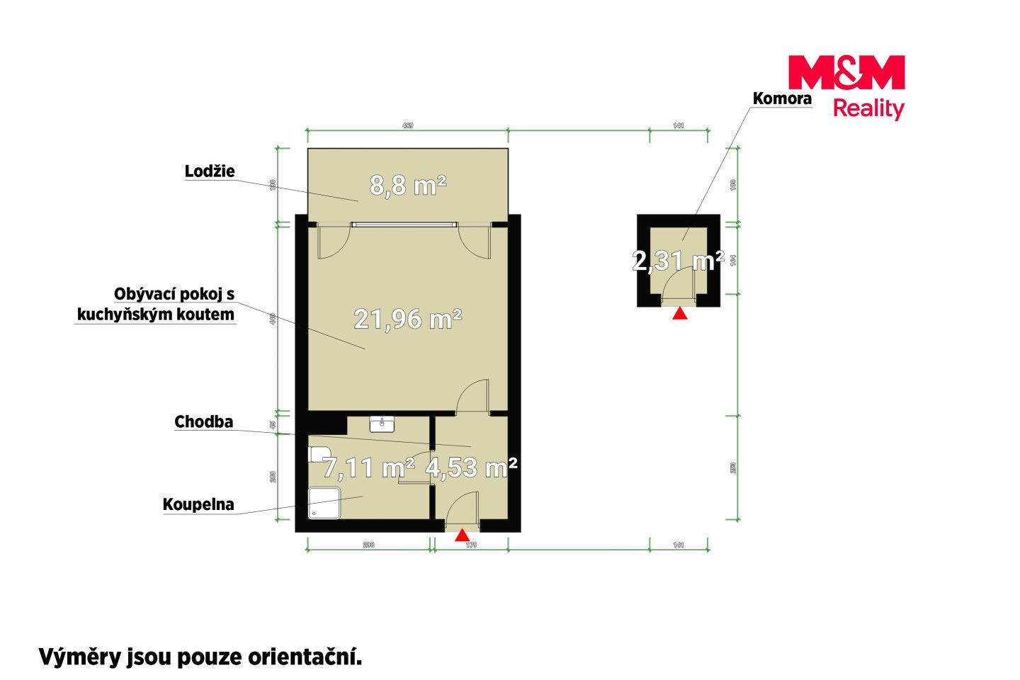 Pronájem, Byt 1+kk, 41 m², Plzeň, Měděná, Plzeň – náhled fotky 7