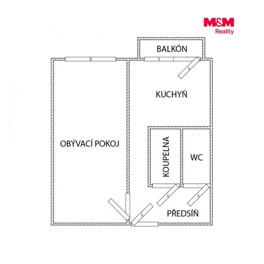 Prodej, Byt 1+1, 42 m², Ostrava, Gen. Hrušky, Ostrava – náhled fotky 3