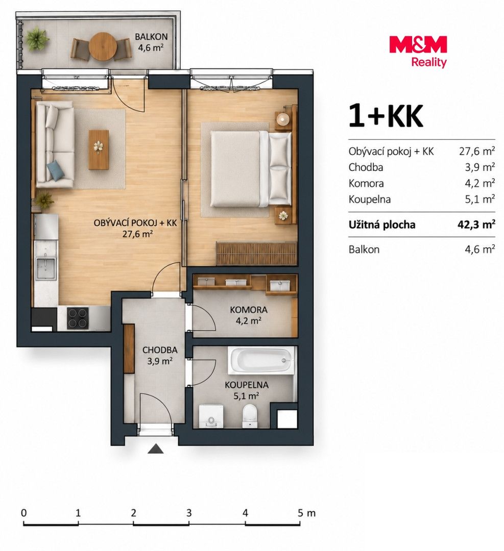 Prodej, Byt 2+kk, 43 m², Praha, Praha – náhled fotky 19