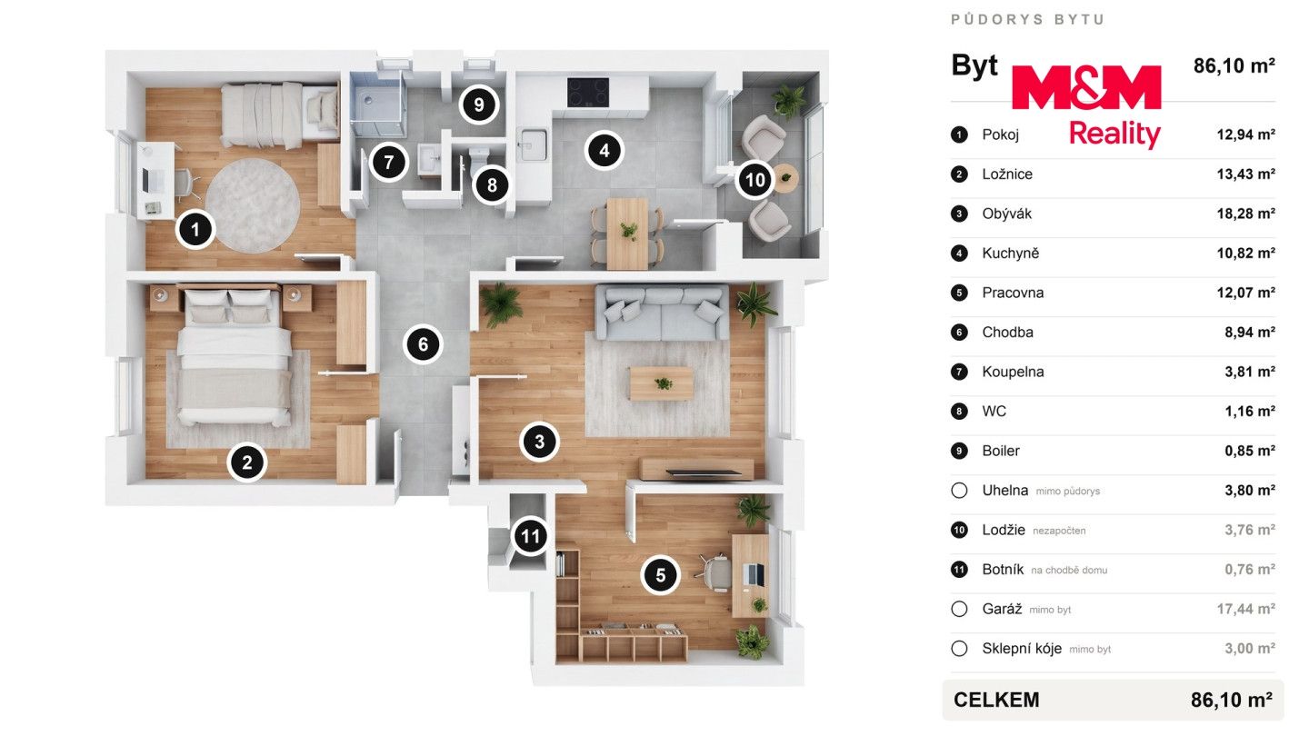 Prodej, Byt 4+1, 86 m², Pelhřimov, Pelhřimov – náhled fotky 15