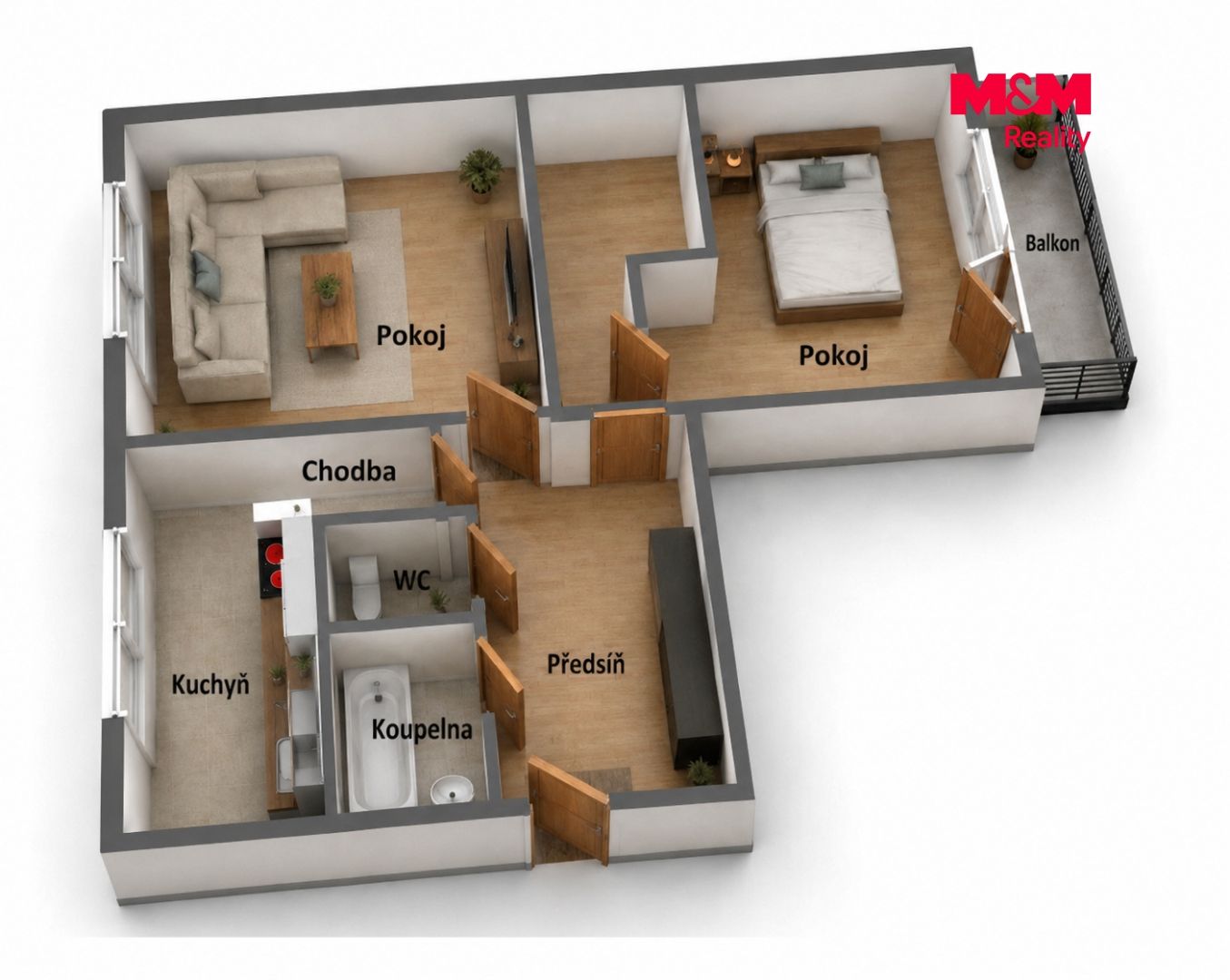 Prodej, Byt 2+1, 57 m², Rokytnice v Orlických horách, U Nádraží, Rokytnice v Orlických horách – náhled fotky 12